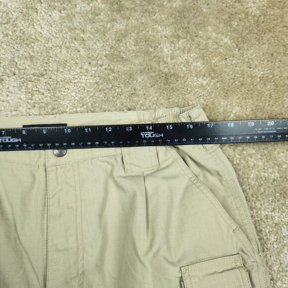 511 Tactical Mens Pants Size 34x32 Beige Khakis Cargo Pockets Double Knee B111 - Picture 6 of 10